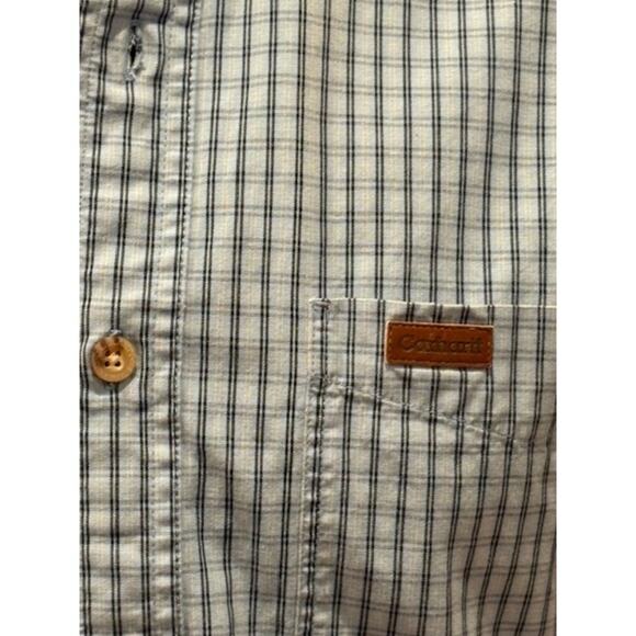 Vintage Carhartt Tattersall Short Sleeve Loose Fit Chest Pocket Shirt – Small - Picture 4 of 7